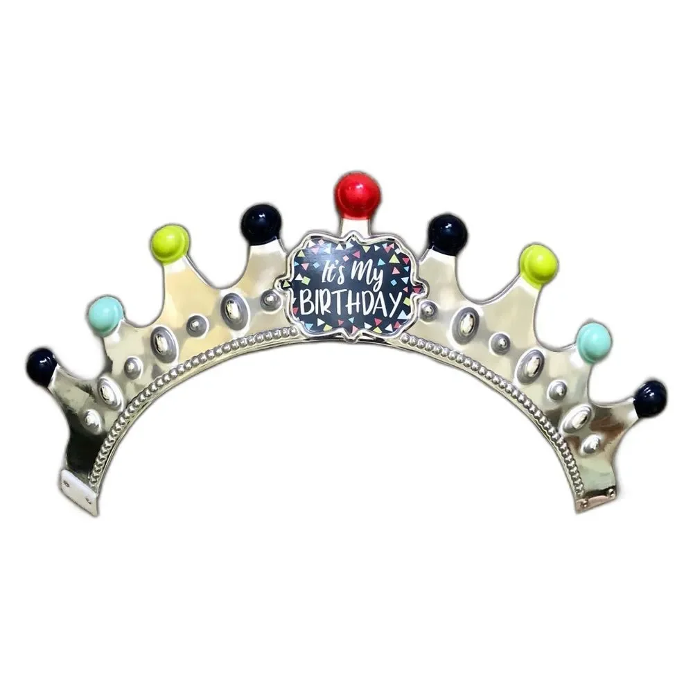 It’s My Birthday Silver Crown Party Hat